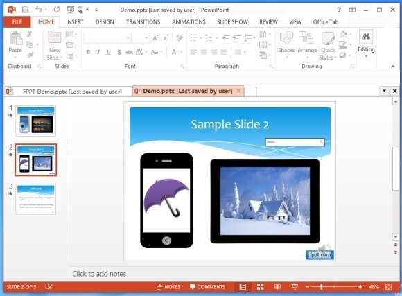 do a tab within a table in powerpoint for mac